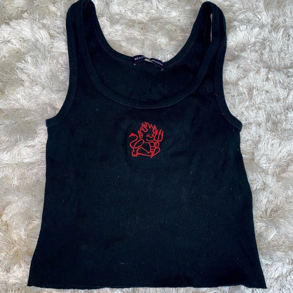 Brandy Melville Little Devil Crop Top: Women’s